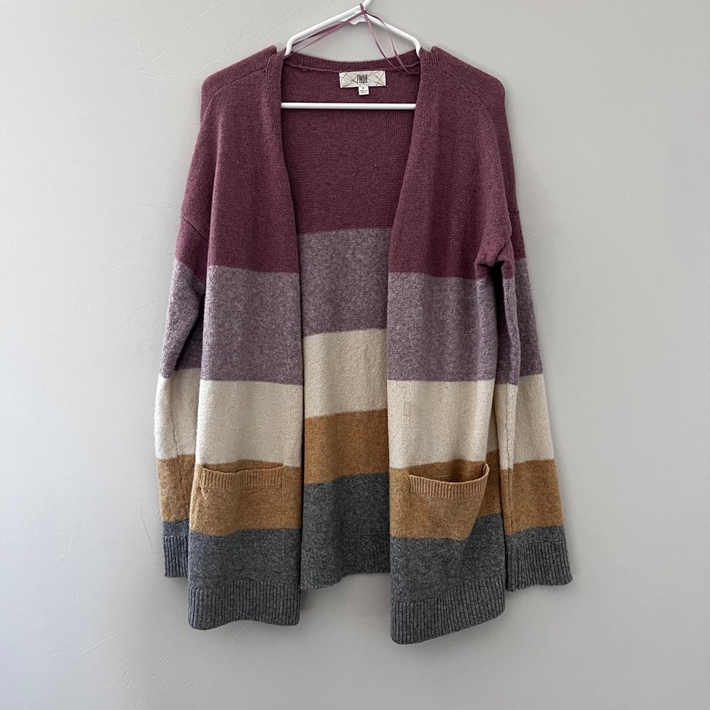 Stitchfix PINQUE Barras Two Pocket ColorBlock Cardigan Size Small